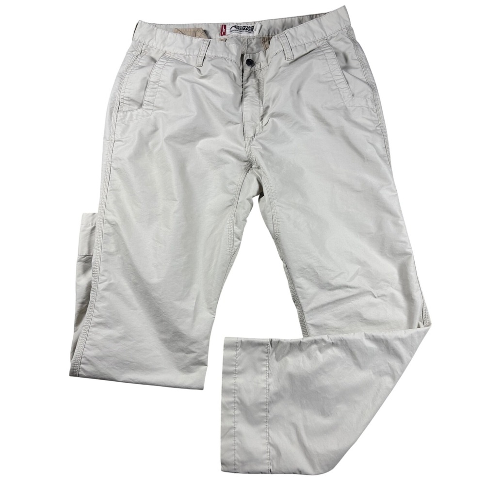 Mountain Khakis Broadway Fit Mens 38x30 Gray Chino Pants Outdoor Casual